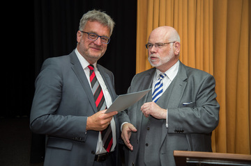 Offiziellen Ernennung von Joachim Budke zum Direktor des Landesbildungszentrums für Hörgeschädigte in Hildesheim